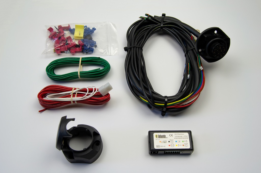 Kit eléctrico Universal para enganche de remolque con base de 13 Polos 