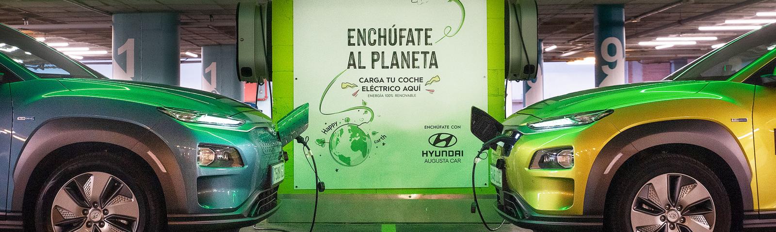 Parc Central y Augusta Car ponen en marcha una zona de cargadores eléctricos