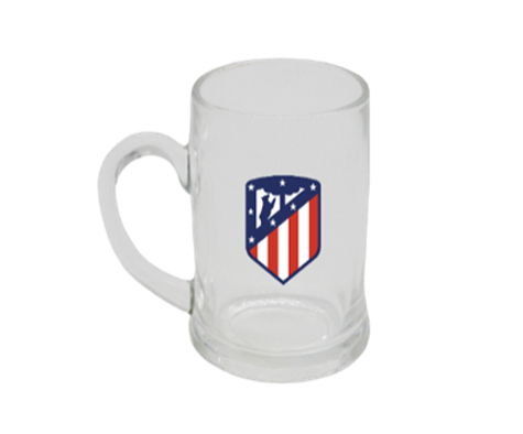 Taza de porcelana Atlético de Madrid personalizada o tu escudo